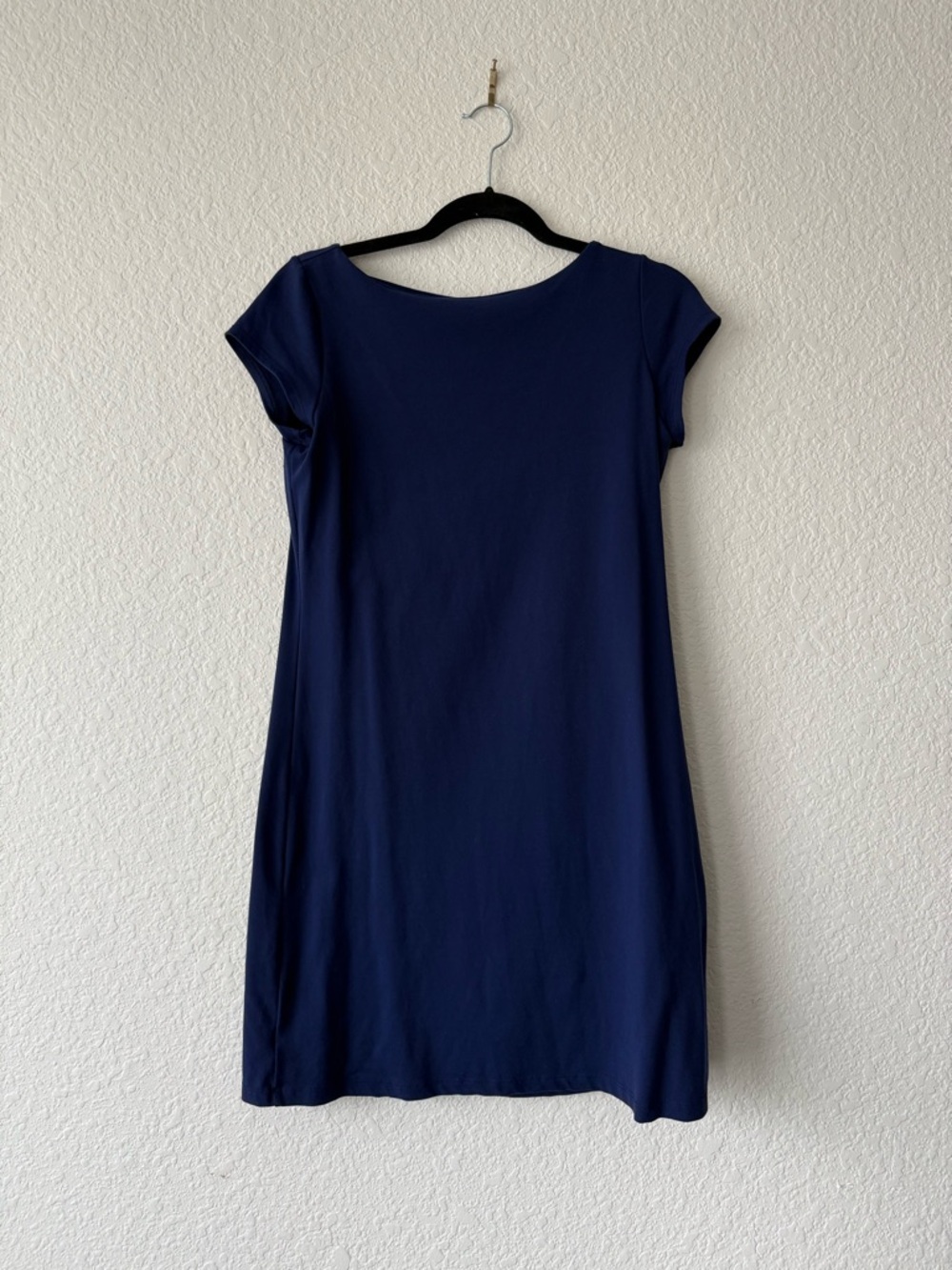 Susana Monaco Navy Cap-Sleeve Mini Dress